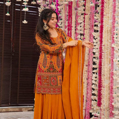 Vidya heavy embroidered suit set