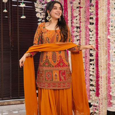Vidya heavy embroidered suit set