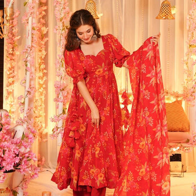 Emily organza suit set