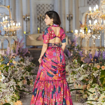 Sadewa crepe draped saree