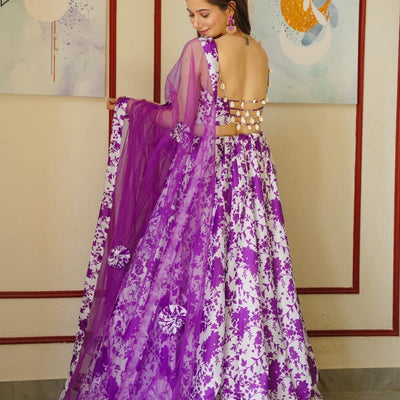 INIKA PURPLE LEHENGA CHOLI SET