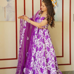 INIKA PURPLE LEHENGA CHOLI SET