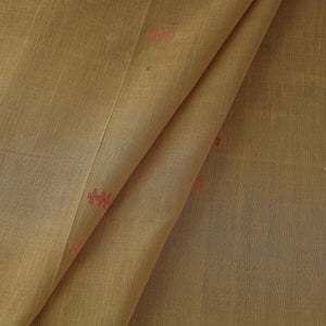 Brown - Godavari Jamdani Buti Pure Handloom Cotton Fabric