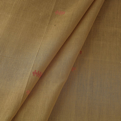 Brown - Godavari Jamdani Buti Pure Handloom Cotton Fabric