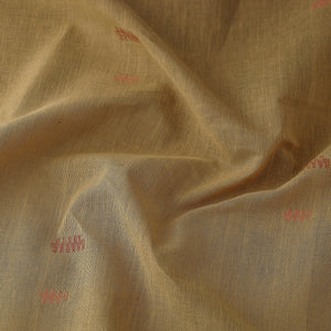 Brown - Godavari Jamdani Buti Pure Handloom Cotton Fabric