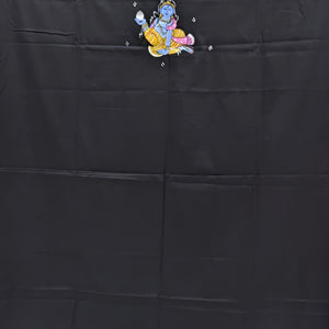 Krishna Theme Pattachitra Kurta Cotton Dress Material(Unstitched)