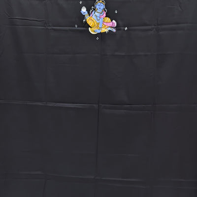 Krishna Theme Pattachitra Kurta Cotton Dress Material(Unstitched)