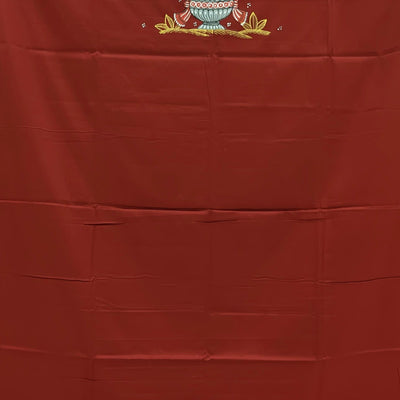 Maroon Doli Barat Pattachitra Kurta Cotton Dress Material(Unstitched)
