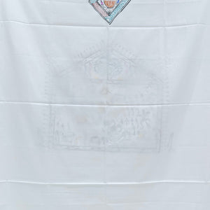 White Saura Art Pattachitra Kurta Cotton Dress Material (Unstitched)