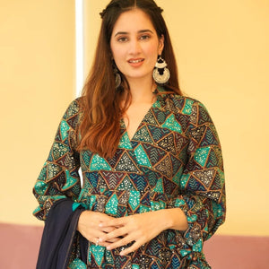 Saanvi blue suit set