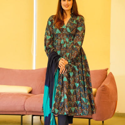 Saanvi blue suit set