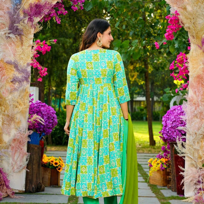 Iris green rayon set