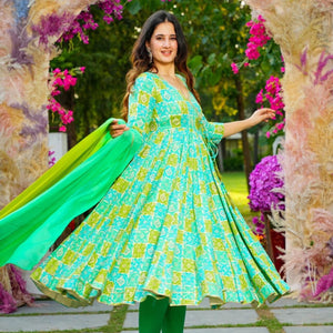 Iris green rayon set