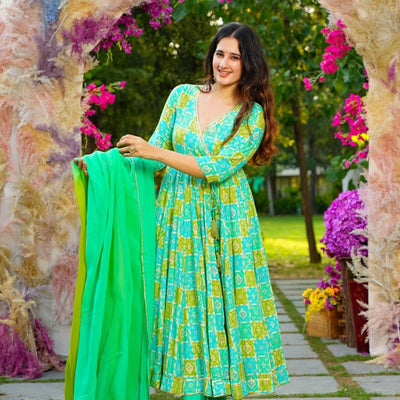 Iris green rayon set