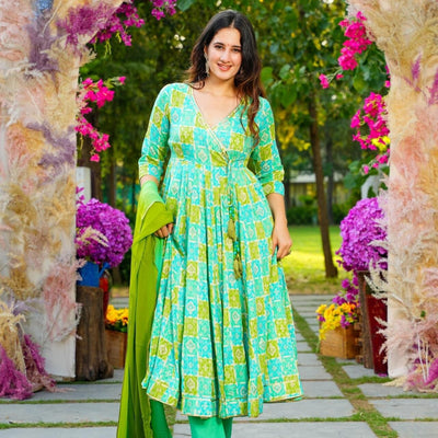Iris green rayon set
