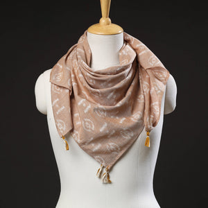 Brown - Maniabandha Ikat Handloom Cotton Scarf