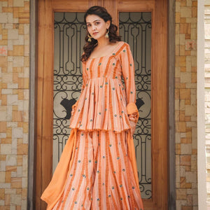 DARSHI GEORGETTE KURTA-PALAZZO SET