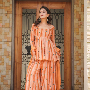 DARSHI GEORGETTE KURTA-PALAZZO SET