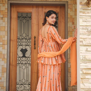 DARSHI GEORGETTE KURTA-PALAZZO SET