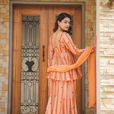DARSHI GEORGETTE KURTA-PALAZZO SET