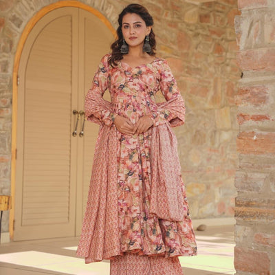Stormi muslin kurta-palazzo set