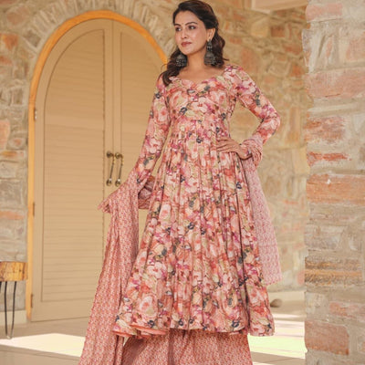 Stormi muslin kurta-palazzo set