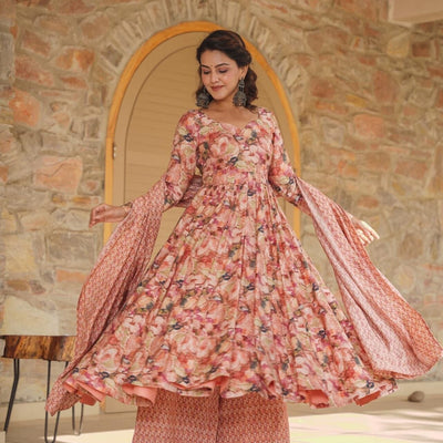 Stormi muslin kurta-palazzo set