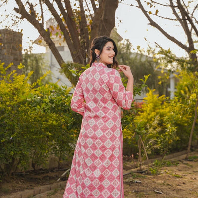 CARNATION PINK KURTA-PALAZZO SET