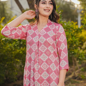 CARNATION PINK KURTA-PALAZZO SET