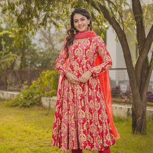 NAIMA RED HEAVY SUIT SET