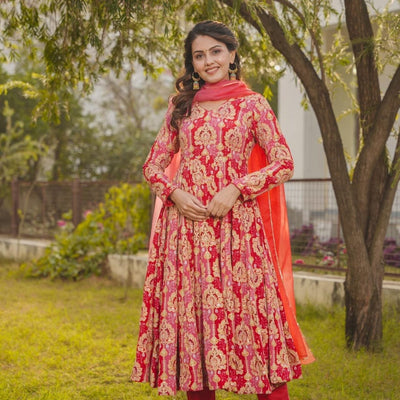 NAIMA RED HEAVY SUIT SET