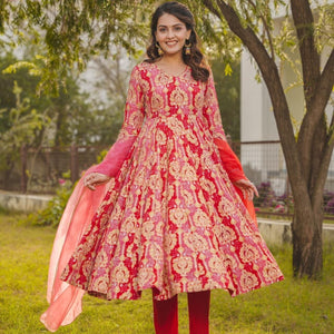NAIMA RED HEAVY SUIT SET