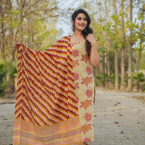 UMBER STRAIGHT COTTON SUIT SET