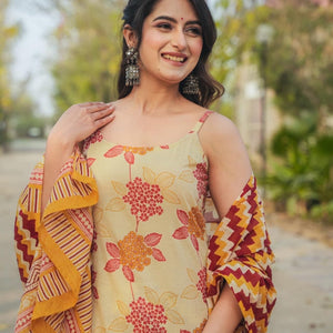 UMBER STRAIGHT COTTON SUIT SET