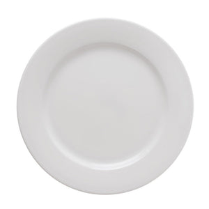 Clay Craft Ceramic Basic Quarter Plate Georgian  | White | Set of 4 Pcs
