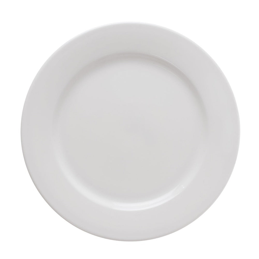 Clay Craft Ceramic Basic Quarter Plate Georgian  | White | Set of 4 Pcs