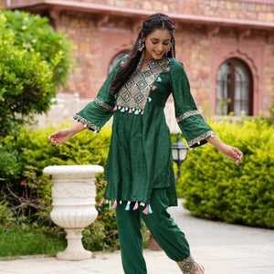 NETRA GREEN KURTA SET