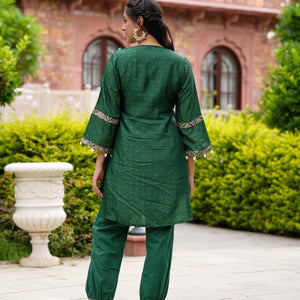 NETRA GREEN KURTA SET