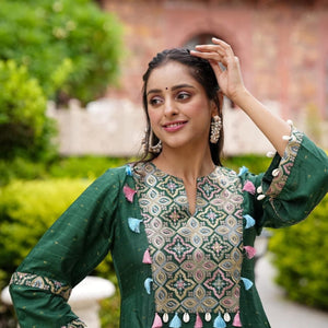 NETRA GREEN KURTA SET