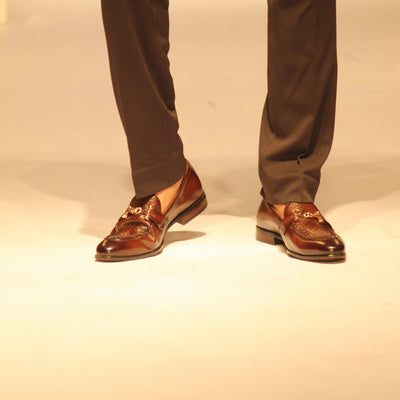 Buckled Formal Loafers For Men by Egoss