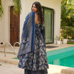 Dewy blue cotton suit set