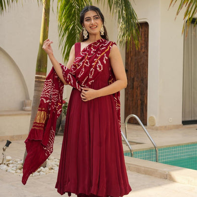 Rohini pure crepe suit set