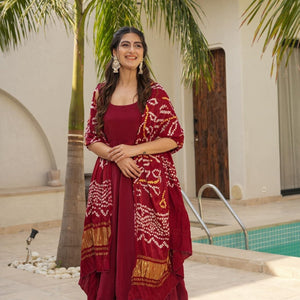 Rohini pure crepe suit set