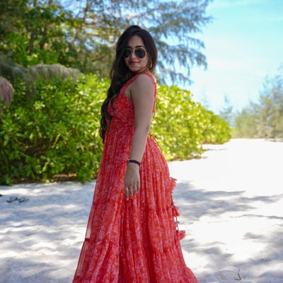 Vibrant Petal Maxi