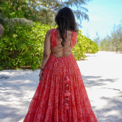 Vibrant Petal Maxi