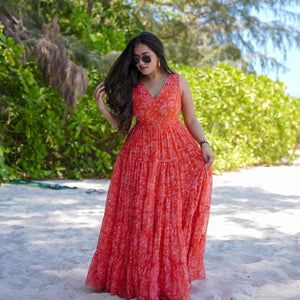 Vibrant Petal Maxi