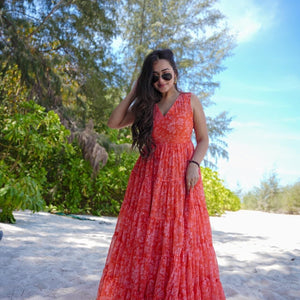 Vibrant Petal Maxi