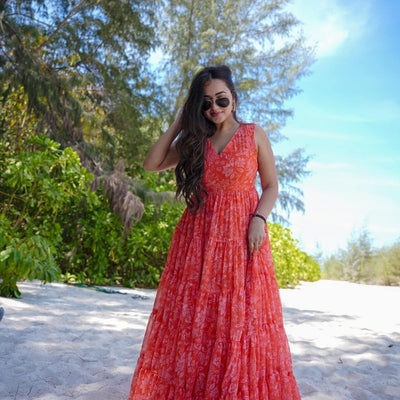 Vibrant Petal Maxi