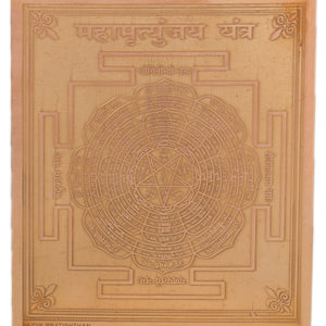 Studio Vaidik Copper Mahamrityunjay Yantra (jal sevan)