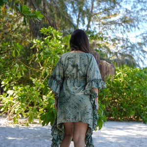 Rustic green kaftan